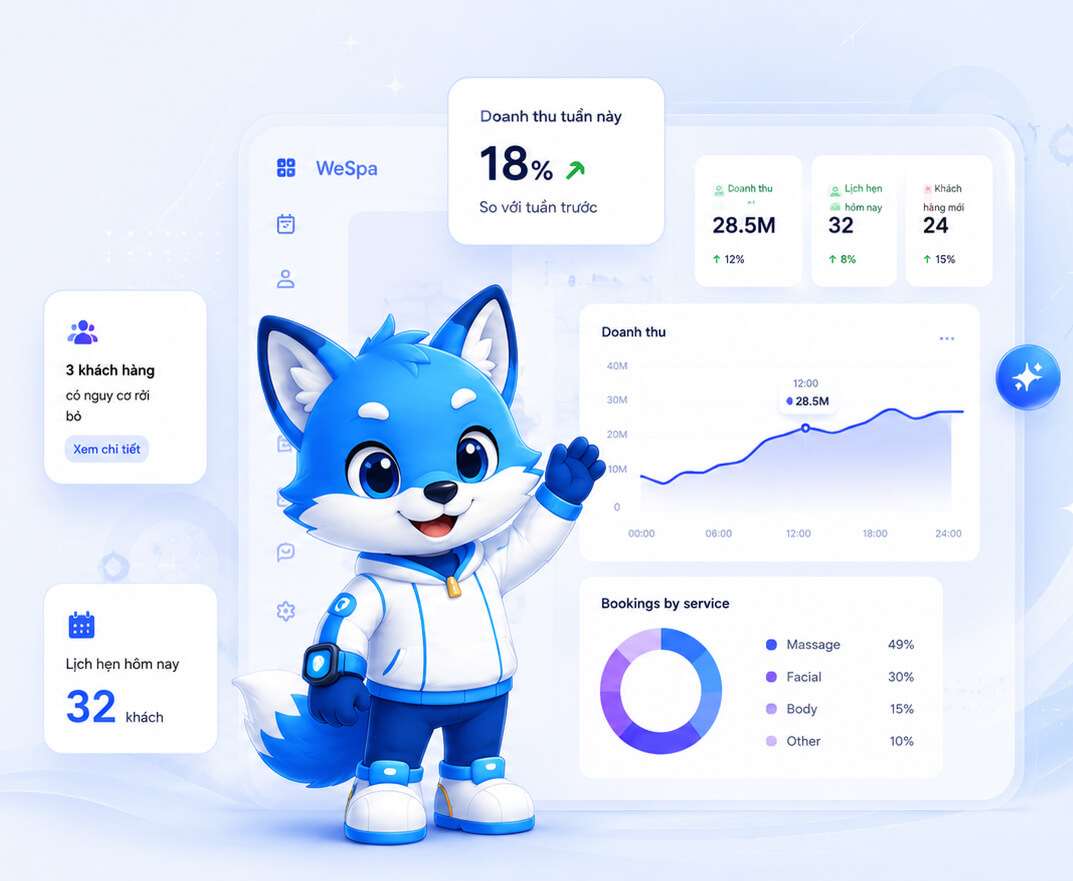 GlowFox AI — trợ lý vận hành cho spa và salon